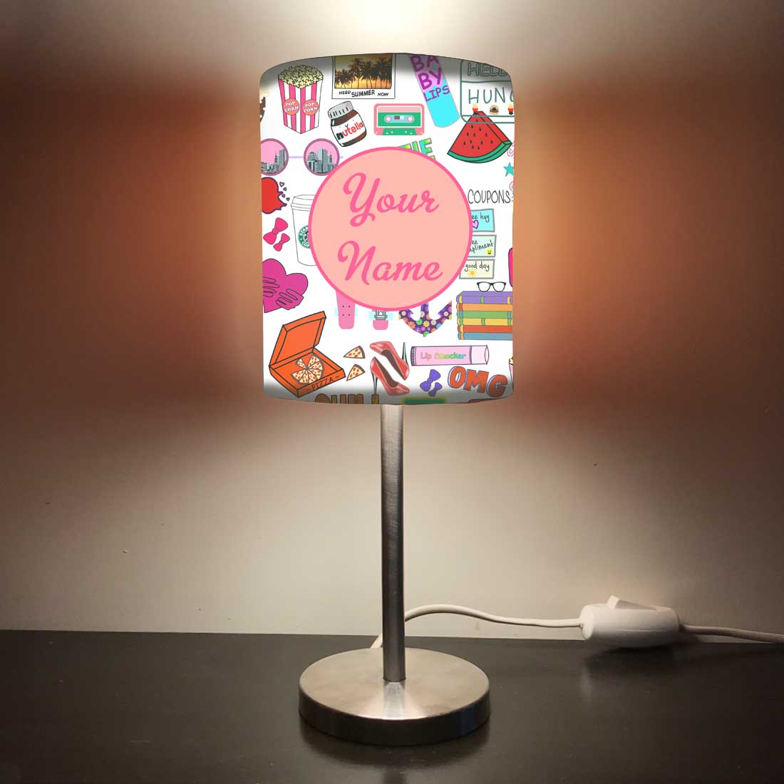 Personalized Kids Night Light with 3w LED Bulb