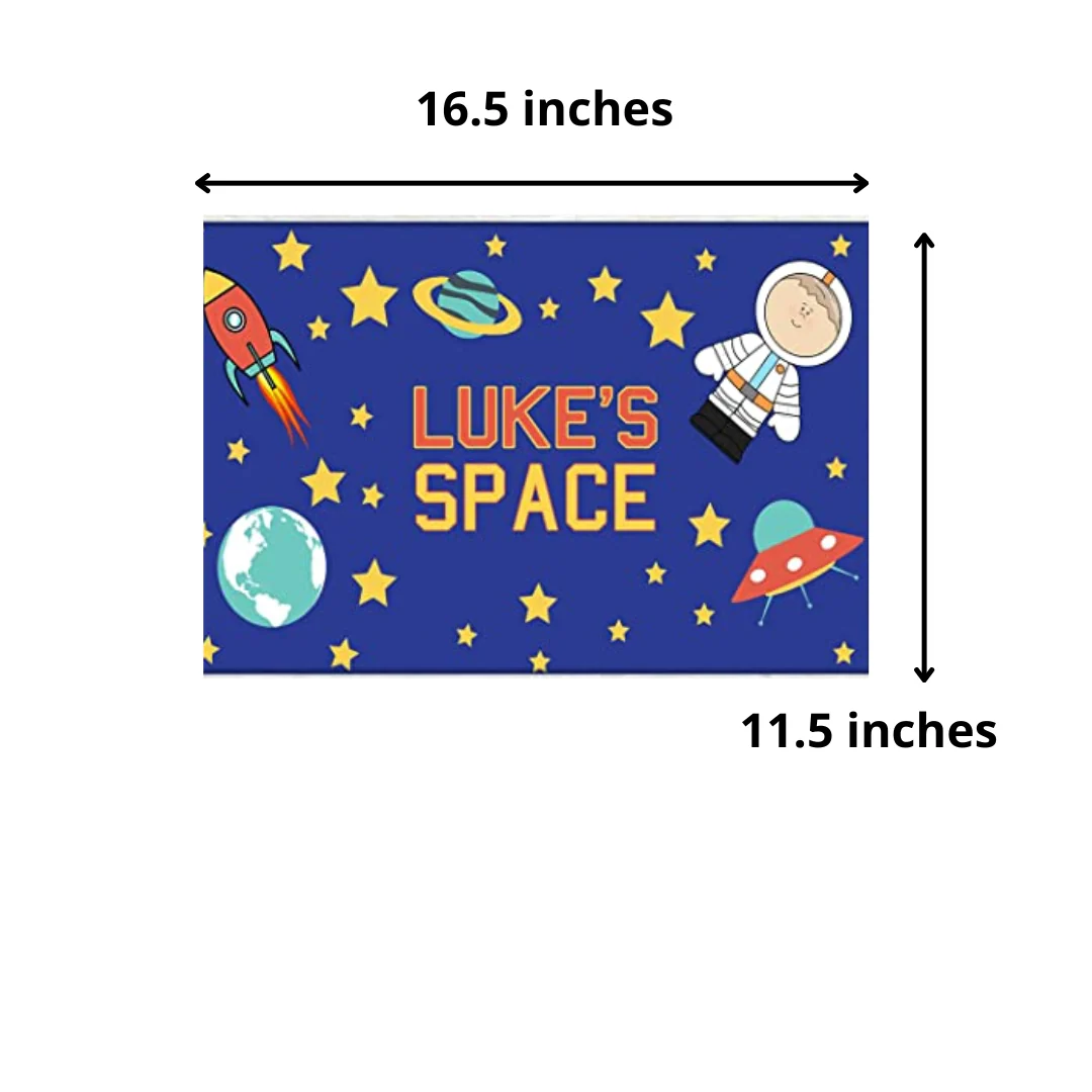 Customized Children's Door Name Plate - Space Astronaut Galaxy Universe - Image 6