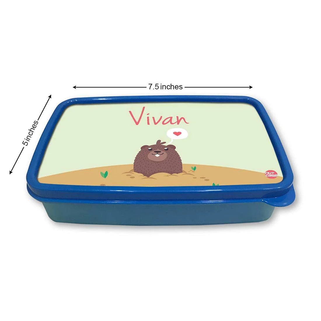 Personalized Snack Box for Kids Plastic Lunch Box for Boys -Bear - Image 5