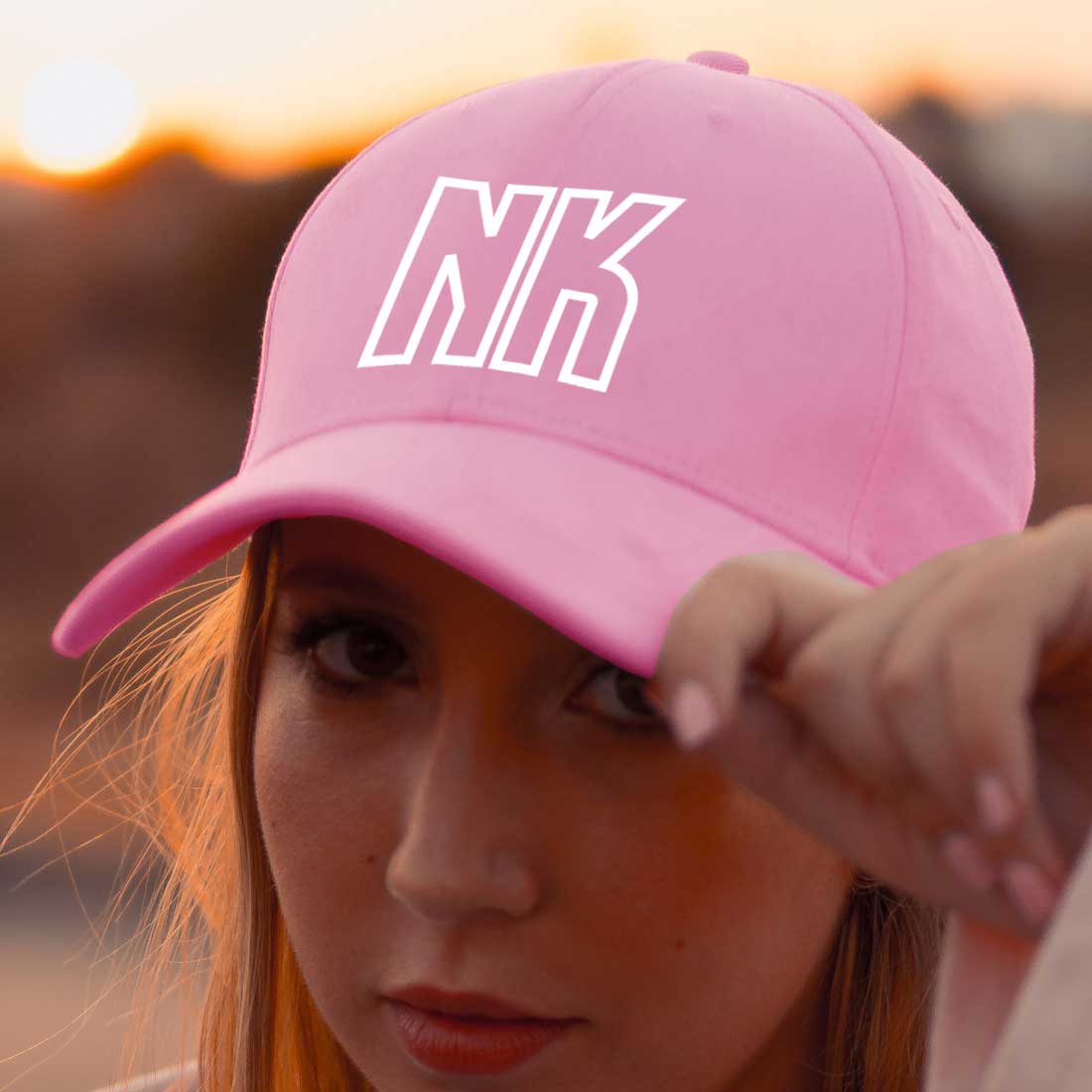 Ladies Cap - Pink Baseball Cap for Women - Name - Image 3