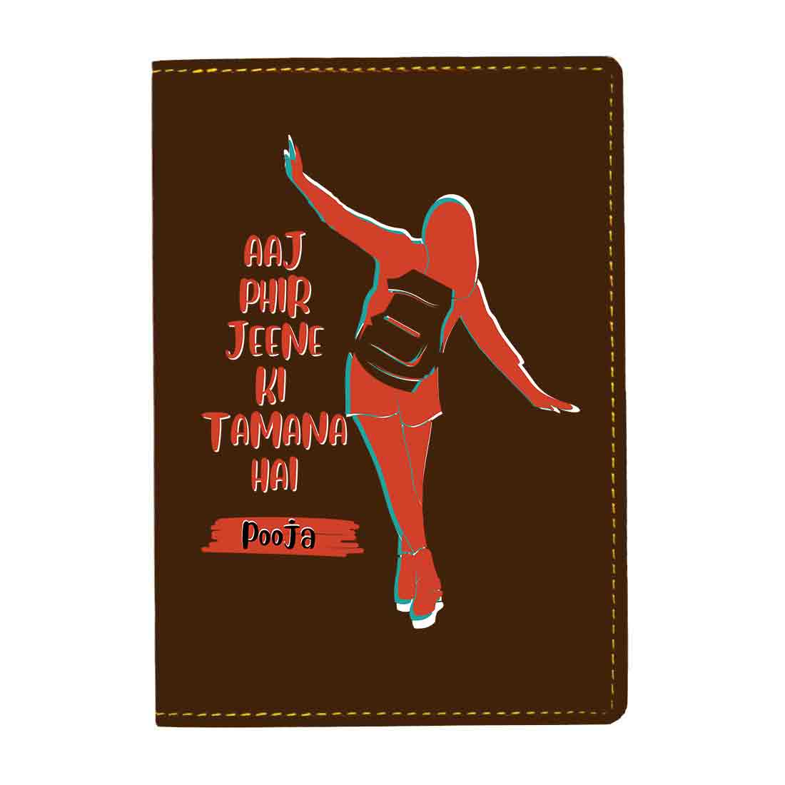 Ladies Passport Holder Faux Leather Custom Covers for Passports-Aaj phir - Image 14