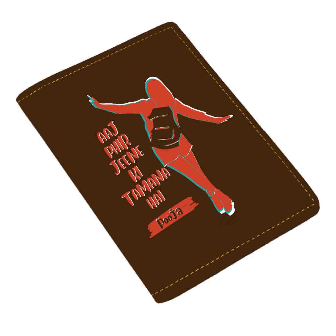 Ladies Passport Holder Faux Leather Custom Covers for Passports-Aaj phir - Image 15