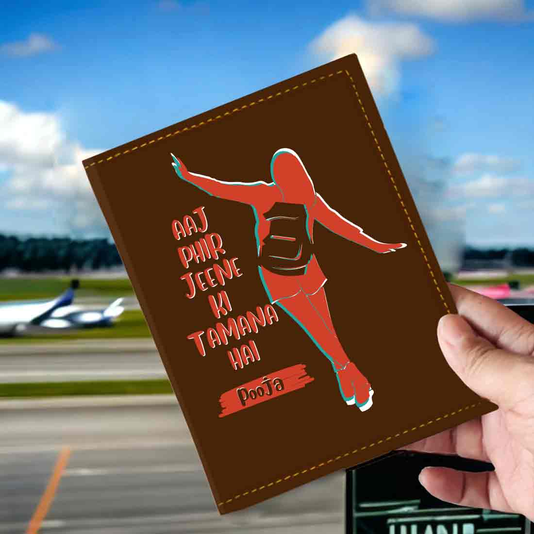 Ladies Passport Holder Faux Leather Custom Covers for Passports-Aaj phir - Image 18
