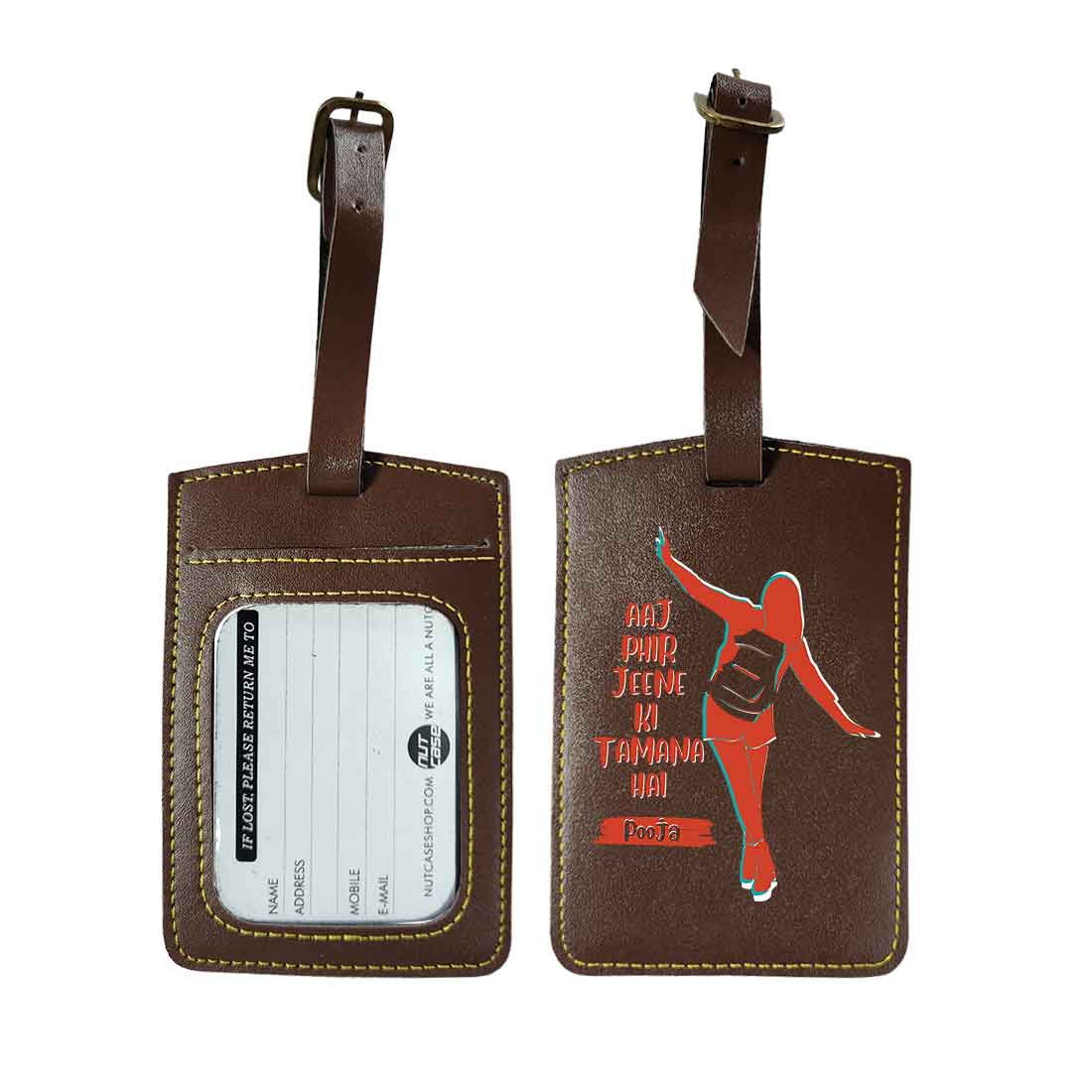 Ladies Passport Holder Faux Leather Custom Covers for Passports-Aaj phir - Image 19