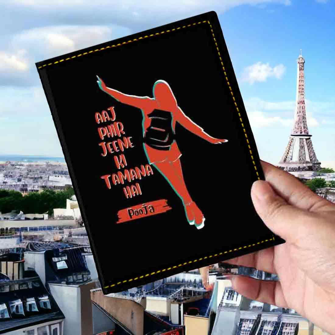 Ladies Passport Holder Faux Leather Custom Covers for Passports-Aaj phir - Image 20