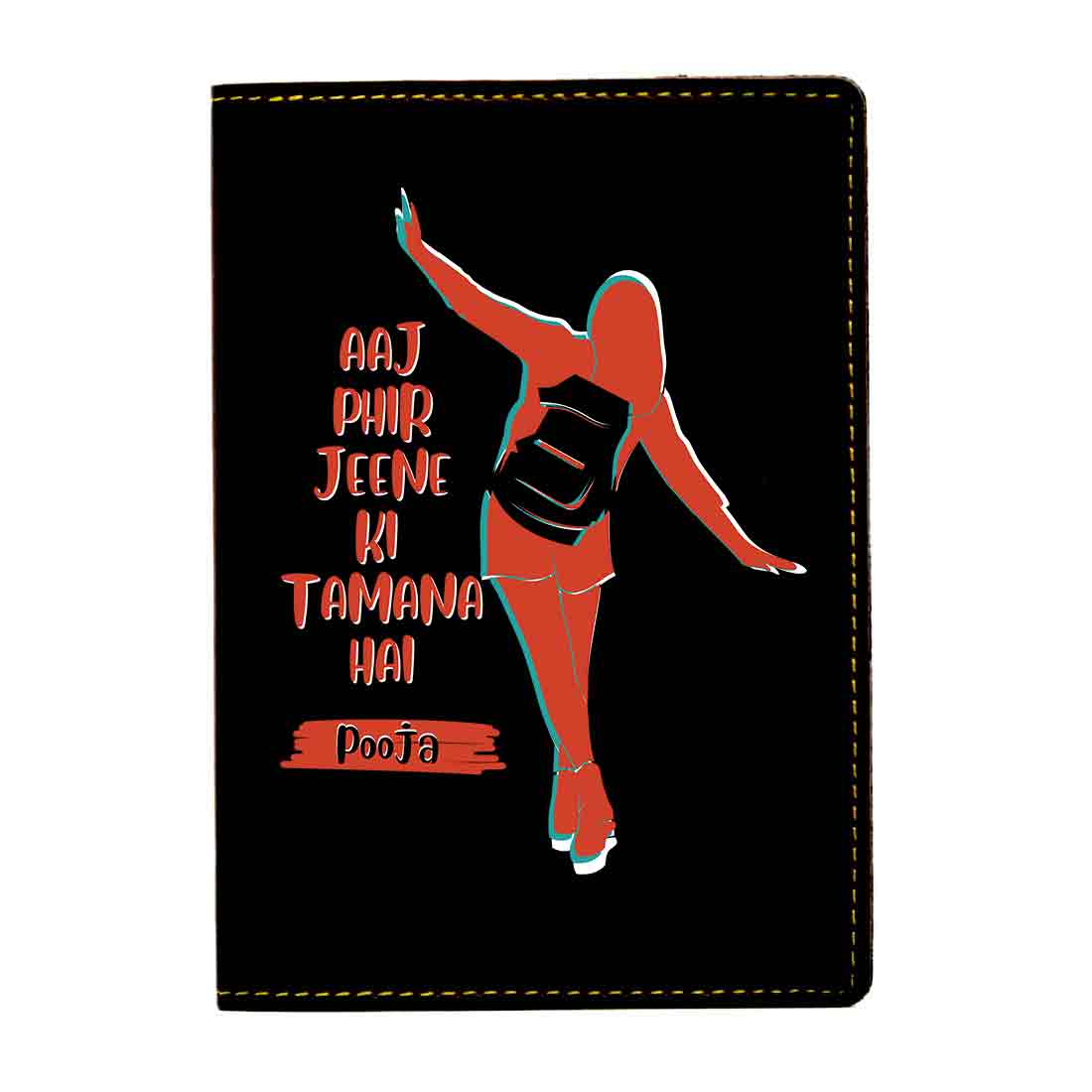 Ladies Passport Holder Faux Leather Custom Covers for Passports-Aaj phir - Image 8