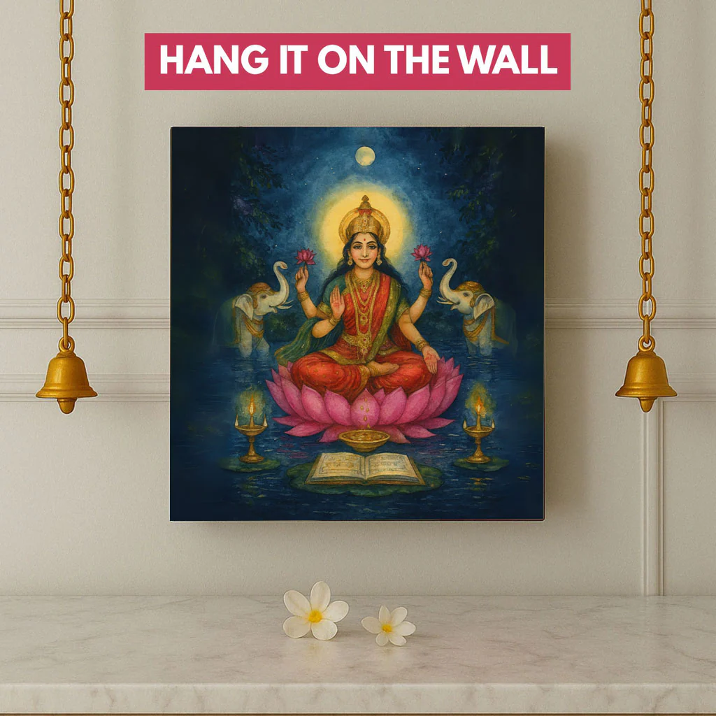 Lakshmi Lamp for Home Temple, Table or Wall Décor Divine Light - Image 4