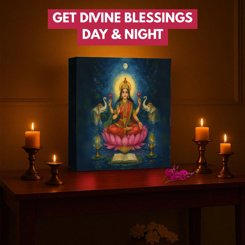 Lakshmi Lamp for Home Temple, Table or Wall Décor Divine Light - Image 5