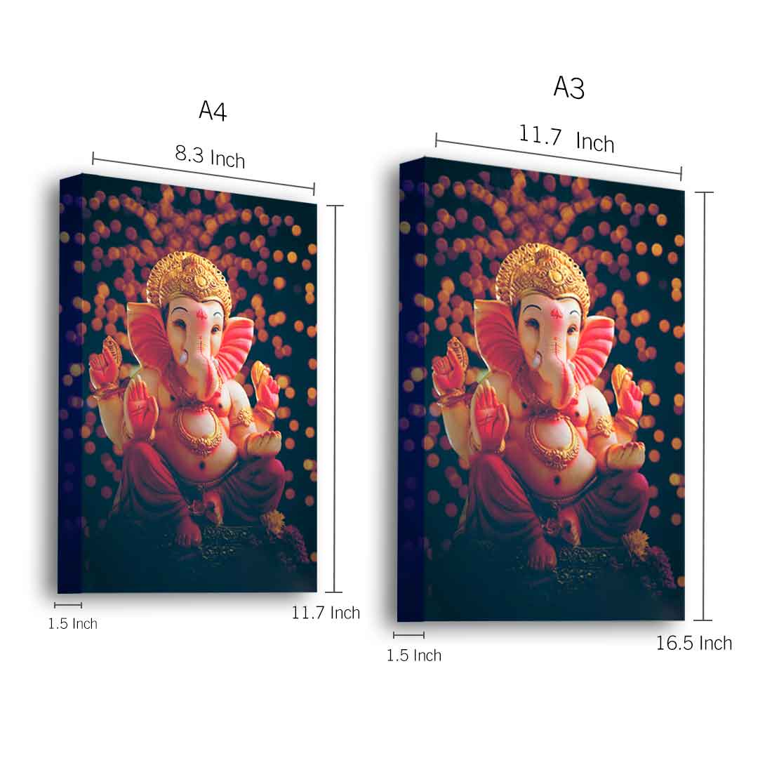 LED Ganesha Photo Frame with HD Print – Perfect for Pooja Room, Living Space, or Gifting - Image 6