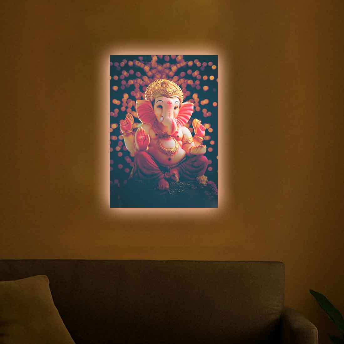 LED Ganesha Photo Frame with HD Print – Perfect for Pooja Room, Living Space, or Gifting - Image 7