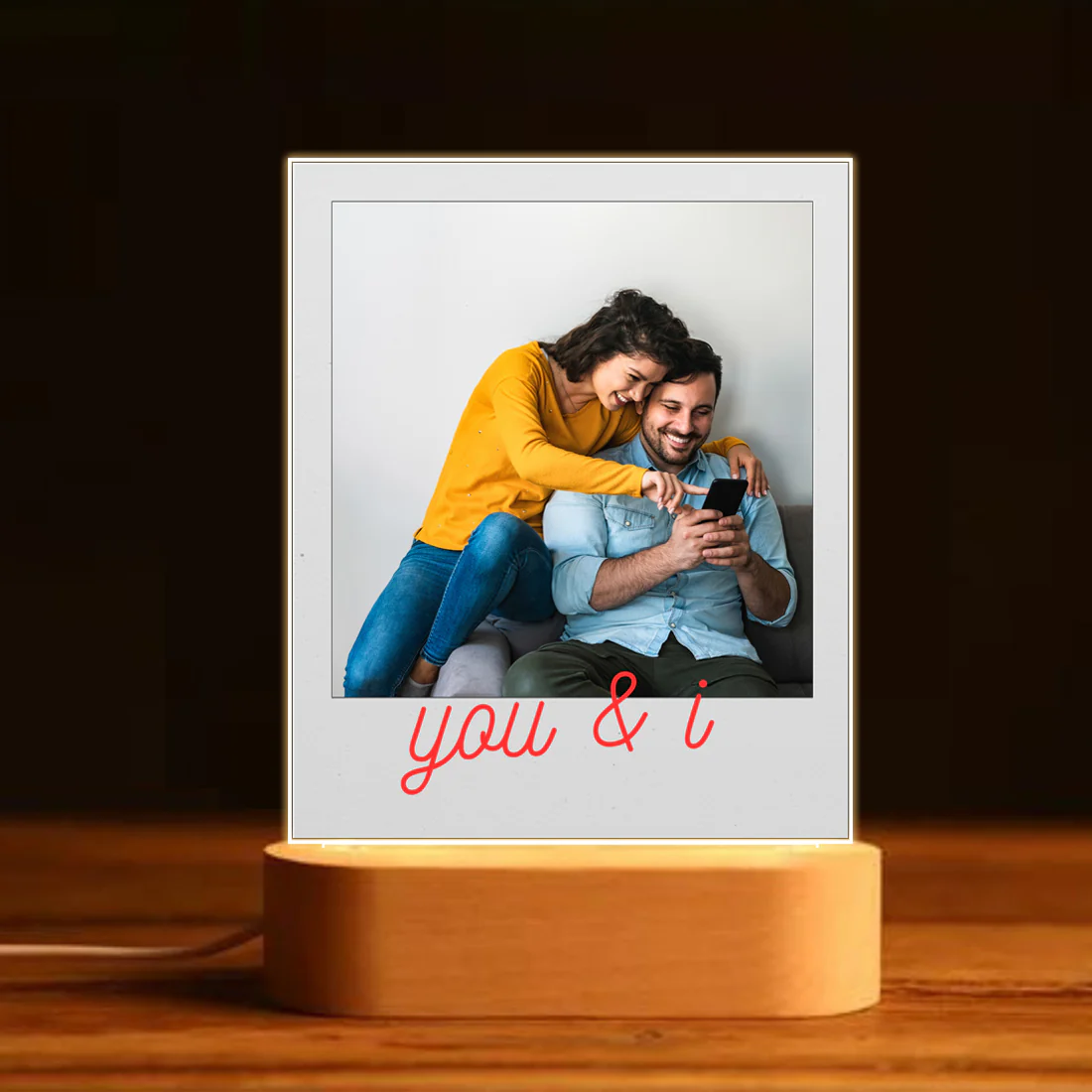 Led Light Photo Frame For Family, Couples, Friends