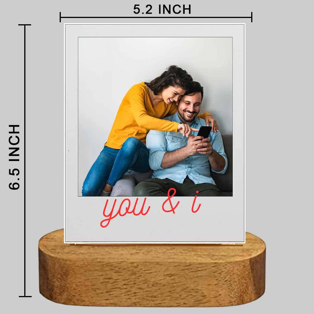 Led Light Photo Frame For Family, Couples, Friends - Image 3