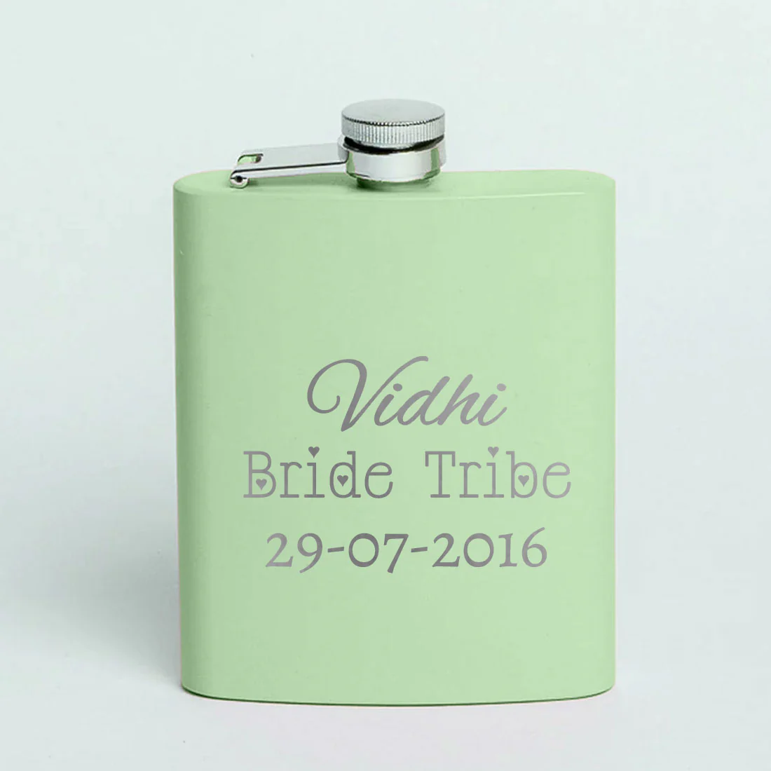 Liquor Flask for Women Custom Bride Gift 8OZ Stainless Steel Pink Hip Flask
