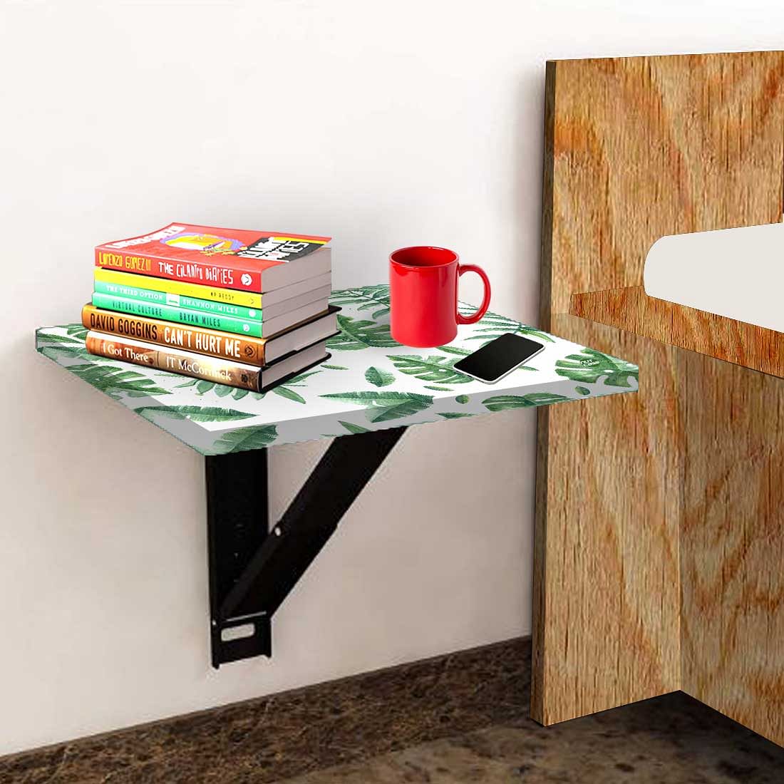 Folding Side Table for Bedroom - Leaves with Drops - Image 3