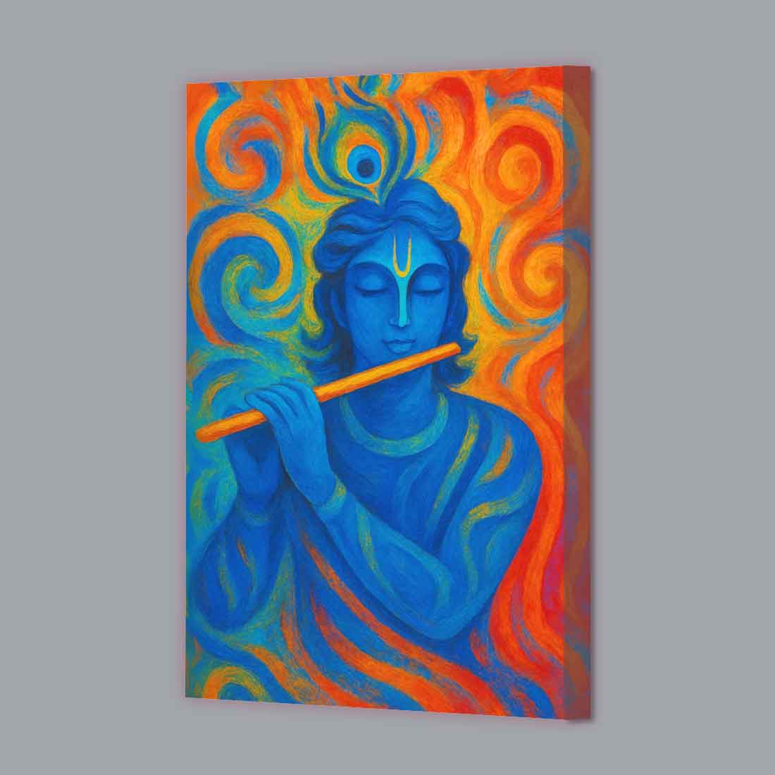 Lord Krishna Frame with LED Light HD Print – Great for Pooja Room or Gift - Image 5