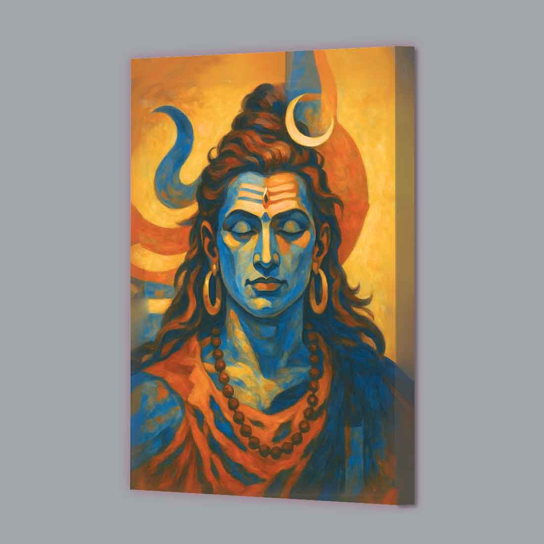 Lord Shiva Photo Frame with LED Light, HD Print– idea for Home Temple, Décor, or Gifting - Image 5