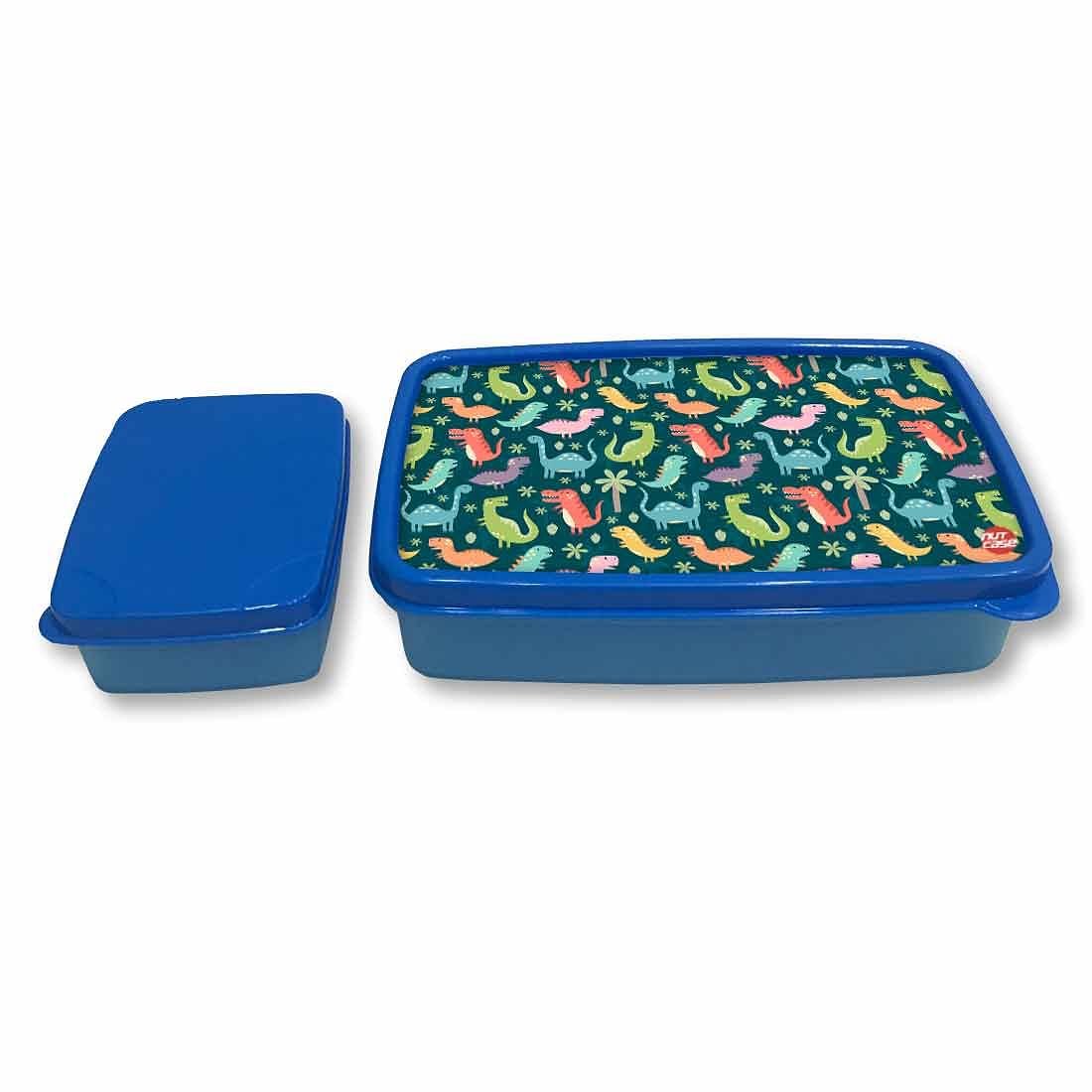 Designer Tiffin Box for Kids School Lunch Box Containers - Small Dinosaur - Image 4