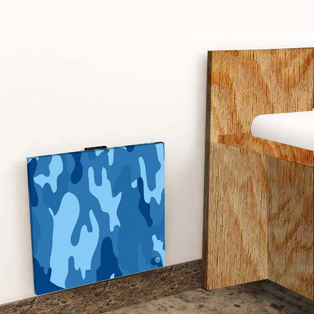 Hanging Fold Down Table - Army Camouflage Blue - Image 8