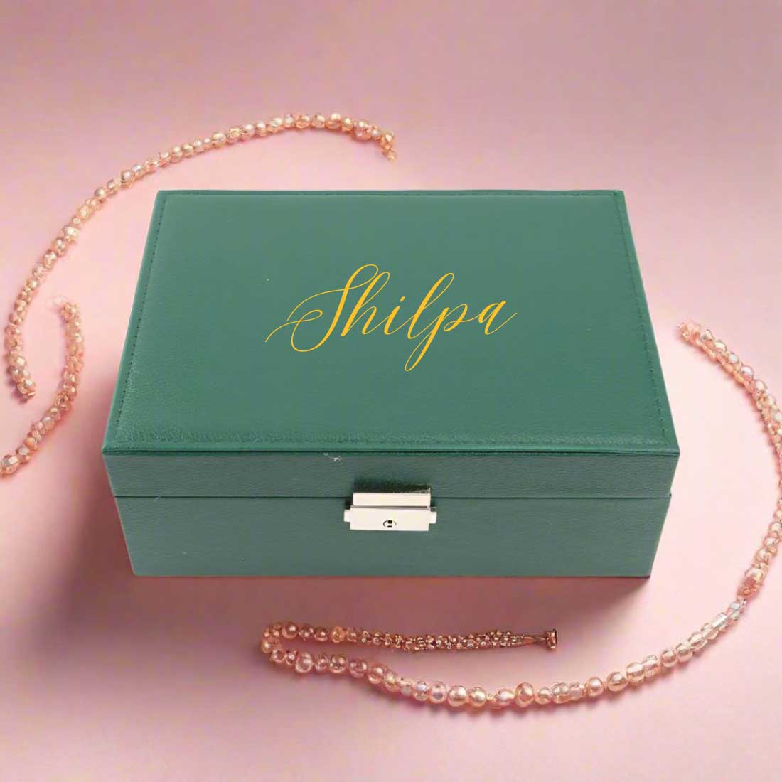 Luxury Jewelry Box with Lock & Key – Travel-Friendly Organizer for Small Accessories