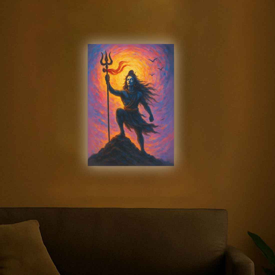 Mahakal Photo Frame with LED Glow – Premium HD Wall Art for Mandir, Home, or Gifts - Image 6