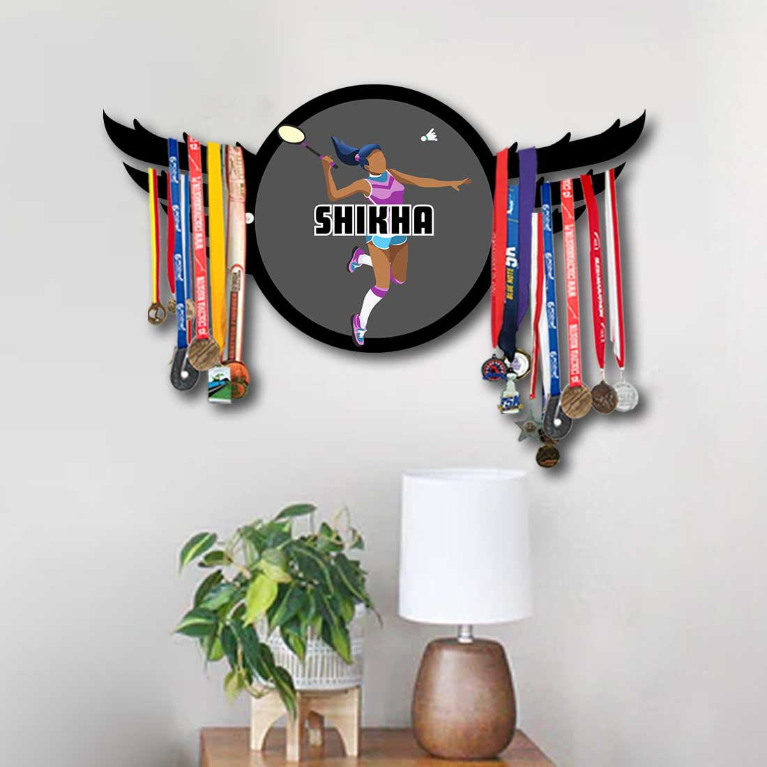 Medal Holder Metal Organizer for Medals-Badminton - Image 2