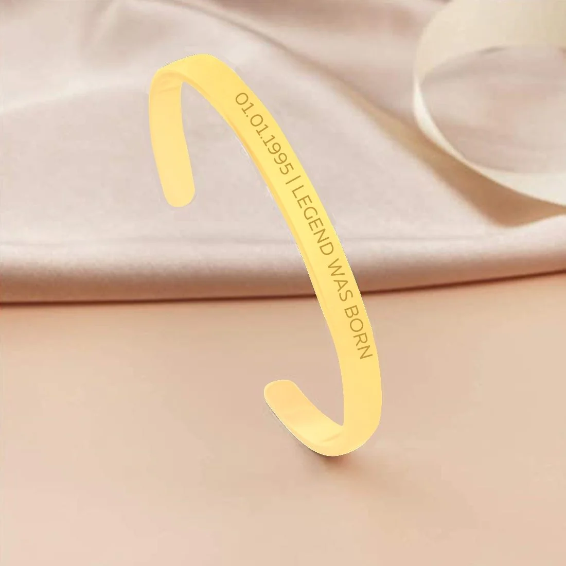 Mens Personalised Bracelet Gifts on Birthdays - Rose Gold Plated/Black Rhodium/Gold Plated - Add Date - Image 10