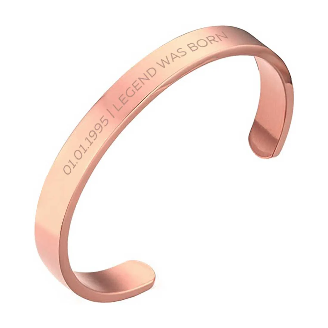 Mens Personalised Bracelet Gifts on Birthdays - Rose Gold Plated/Black Rhodium/Gold Plated - Add Date - Image 13