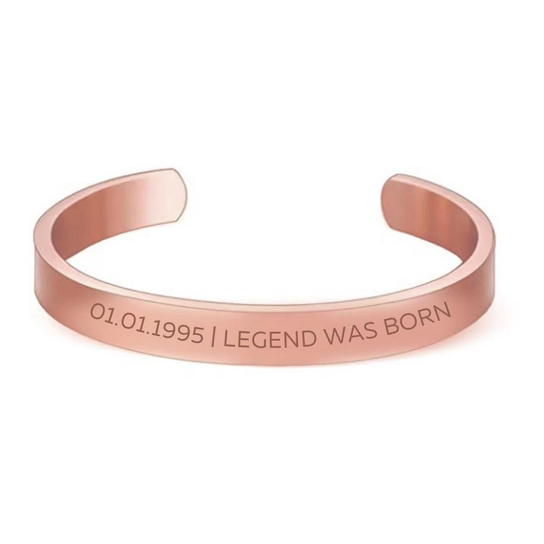 Mens Personalised Bracelet Gifts on Birthdays - Rose Gold Plated/Black Rhodium/Gold Plated - Add Date - Image 14