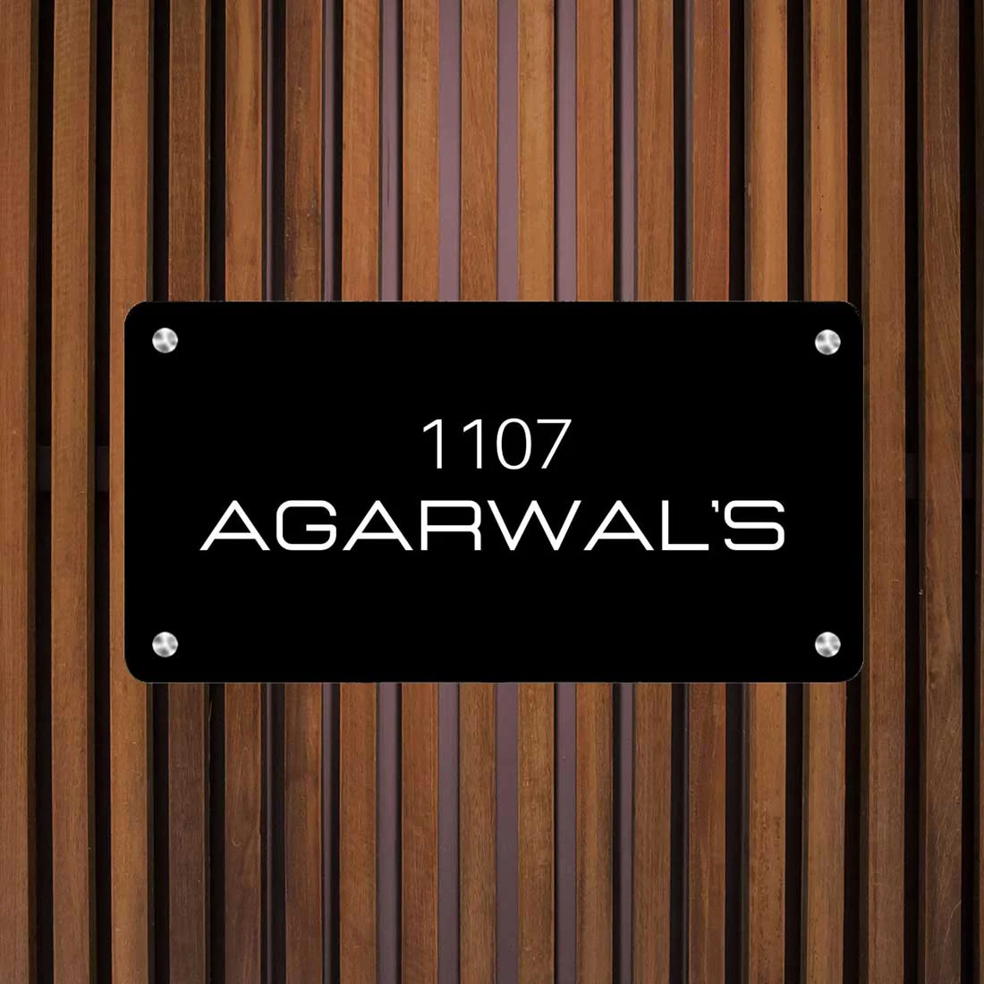 Customized Metal Name Plaques Designs for Home Flats Entrance Outdoor - Image 2