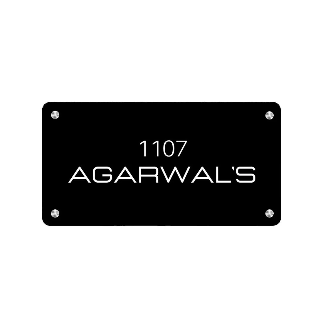 Customized Metal Name Plaques Designs for Home Flats Entrance Outdoor - Image 3