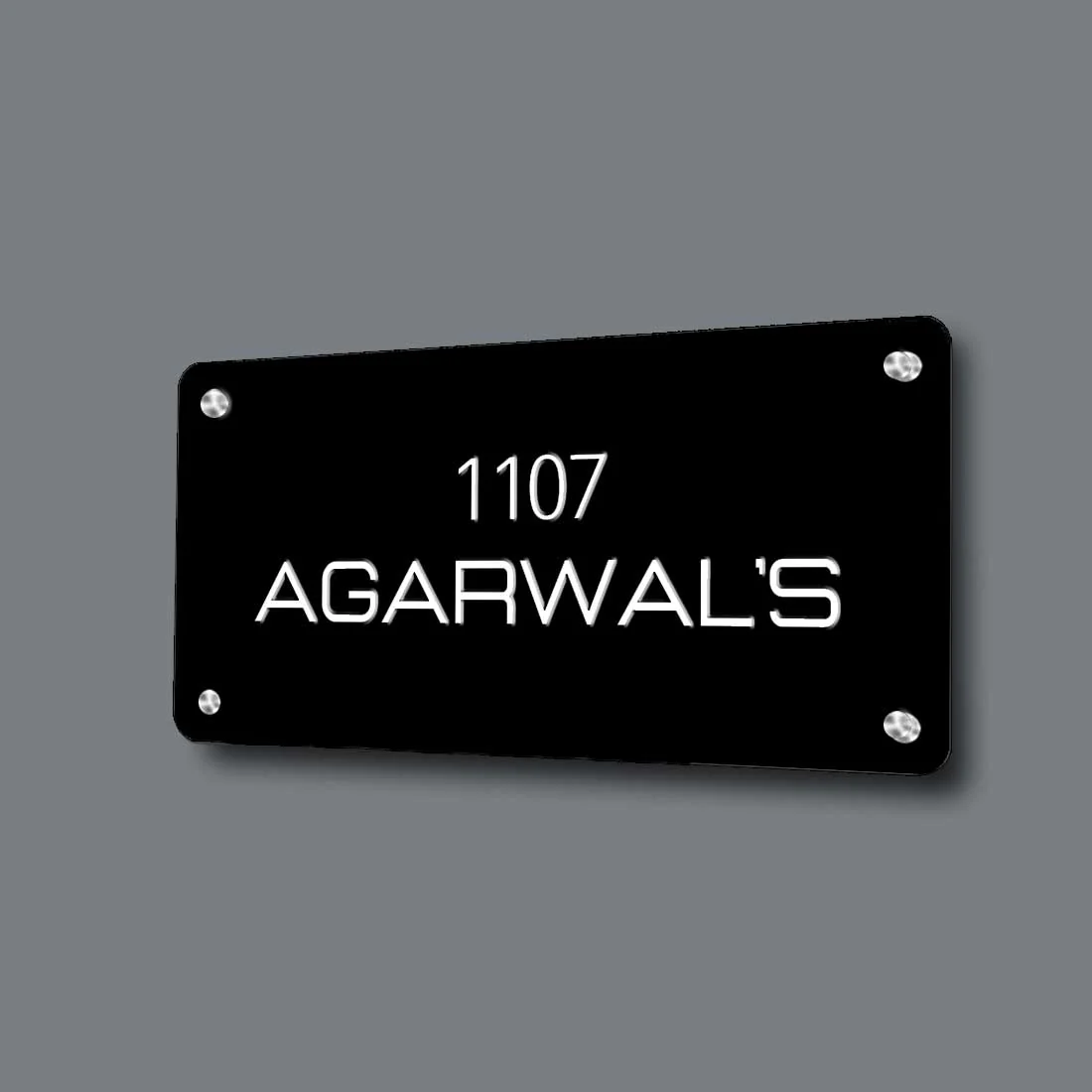 Customized Metal Name Plaques Designs for Home Flats Entrance Outdoor - Image 4