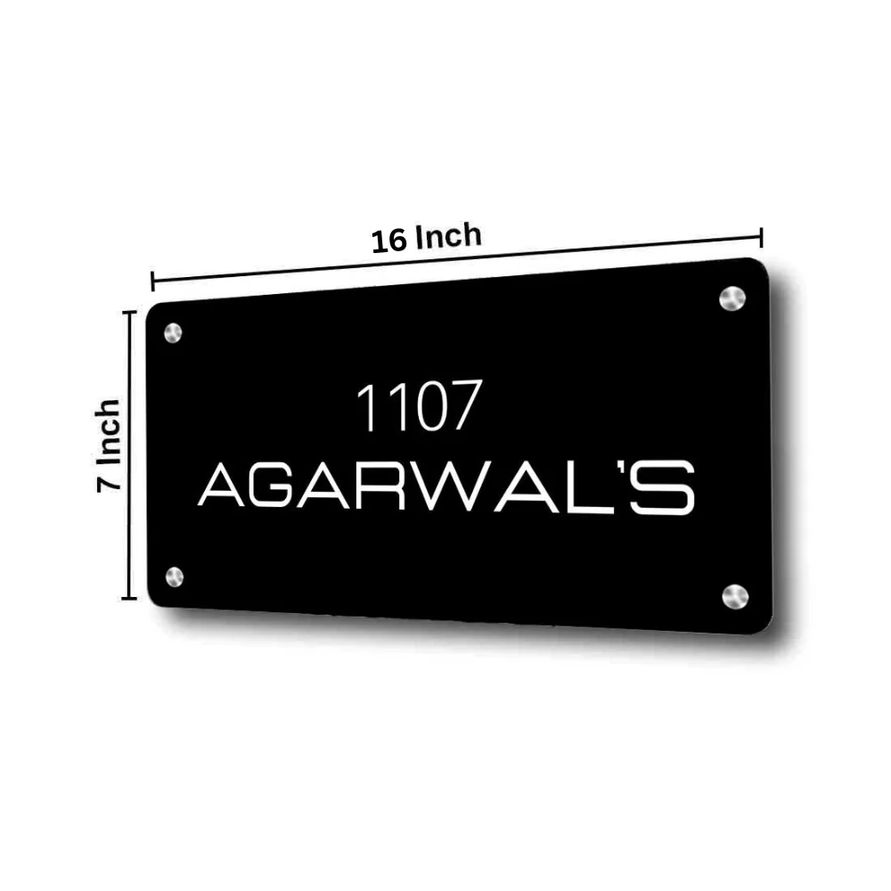 Customized Metal Name Plaques Designs for Home Flats Entrance Outdoor - Image 6