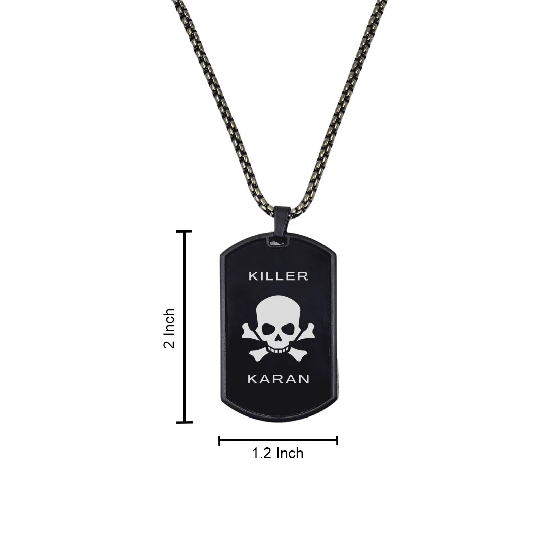 Personalised Army Tags Custom Military Dog Tag with Name for Men with Chain - Image 6