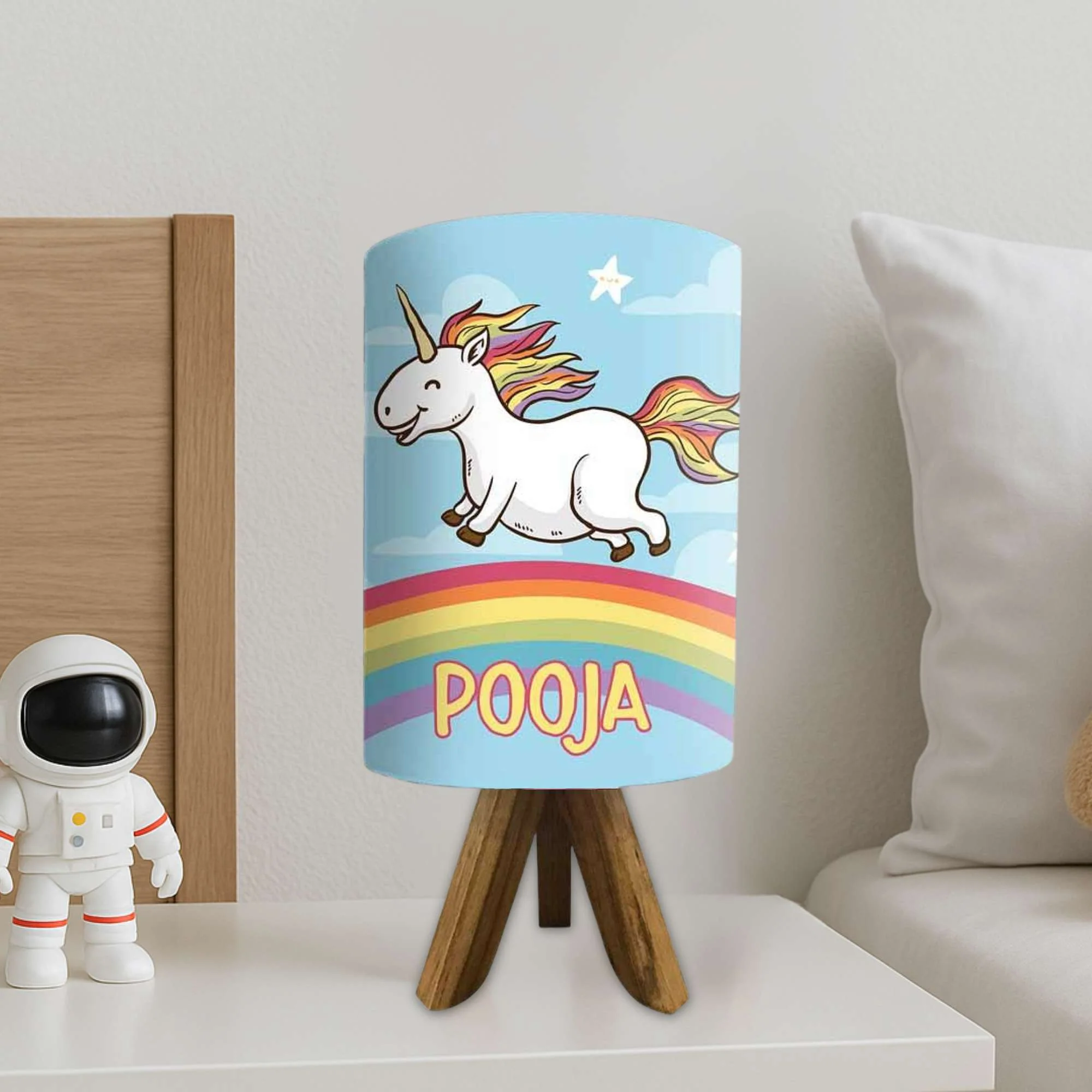 Customized Night Lamp For Bedroom-Rainbow Unicorn (3W LED Bulb Included) - Image 3