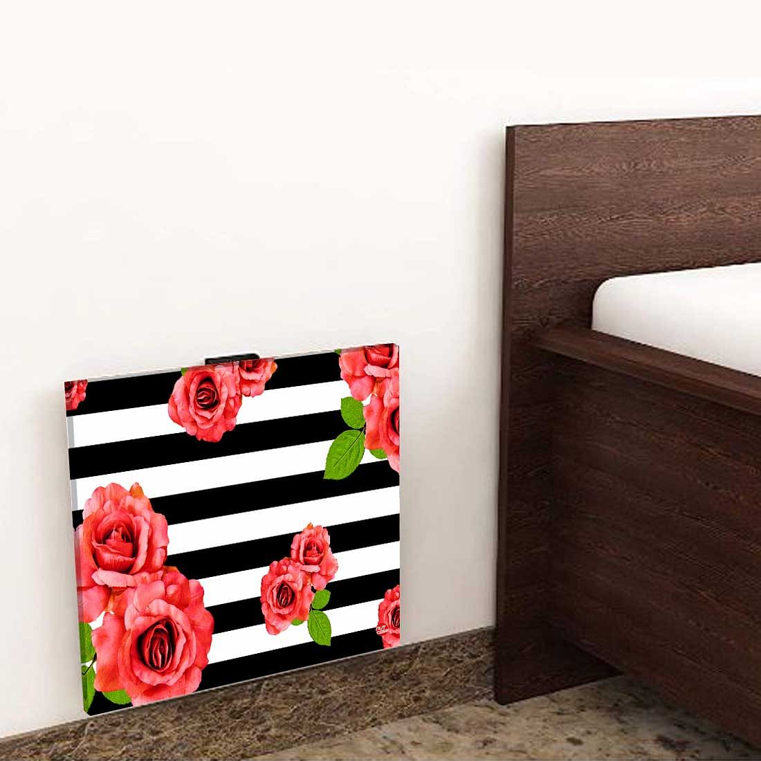 Fold Down Wall Hung Side Table - Red Flower - Image 8
