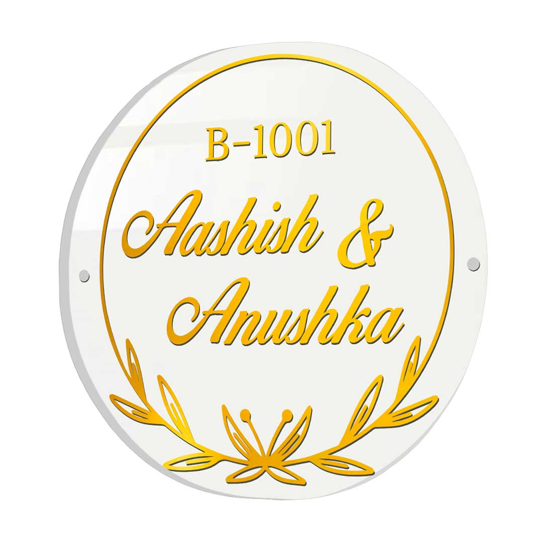 Customized Modern House Name Plate Design for Home Flat Outdoor Name Board - Couple Name - Image 4