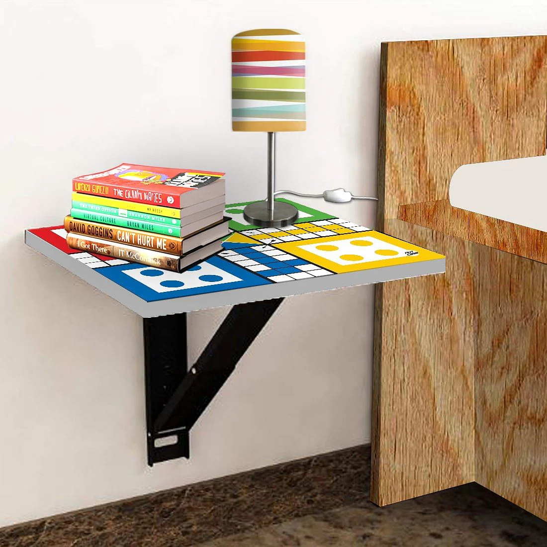 Fold Down Wall Mounted End Table - Ludo - Image 4