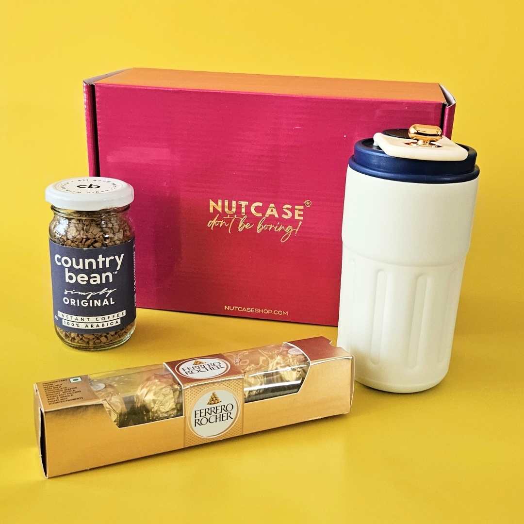 Mother’s Day Gift Box – Custom Temperature Controled Coffee Tumbler, 100% Arabica Coffee & Ferrero Rocher Chocolates - Image 4