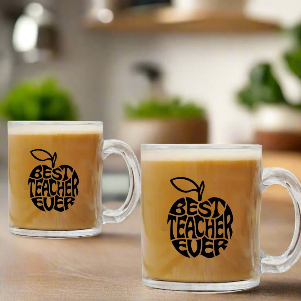 Mug for Teachers Day 325ml Glass Coffee Tea – Perfect Gift for Your Teachers