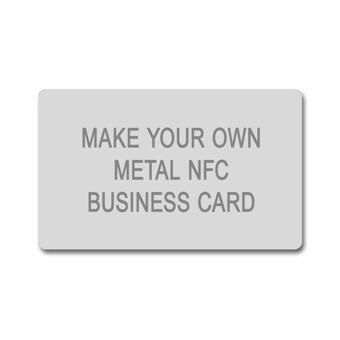 Personalised Business Metal NFC Card - NFC Smart Business Card - Add Images ( For Android Phones Only)
