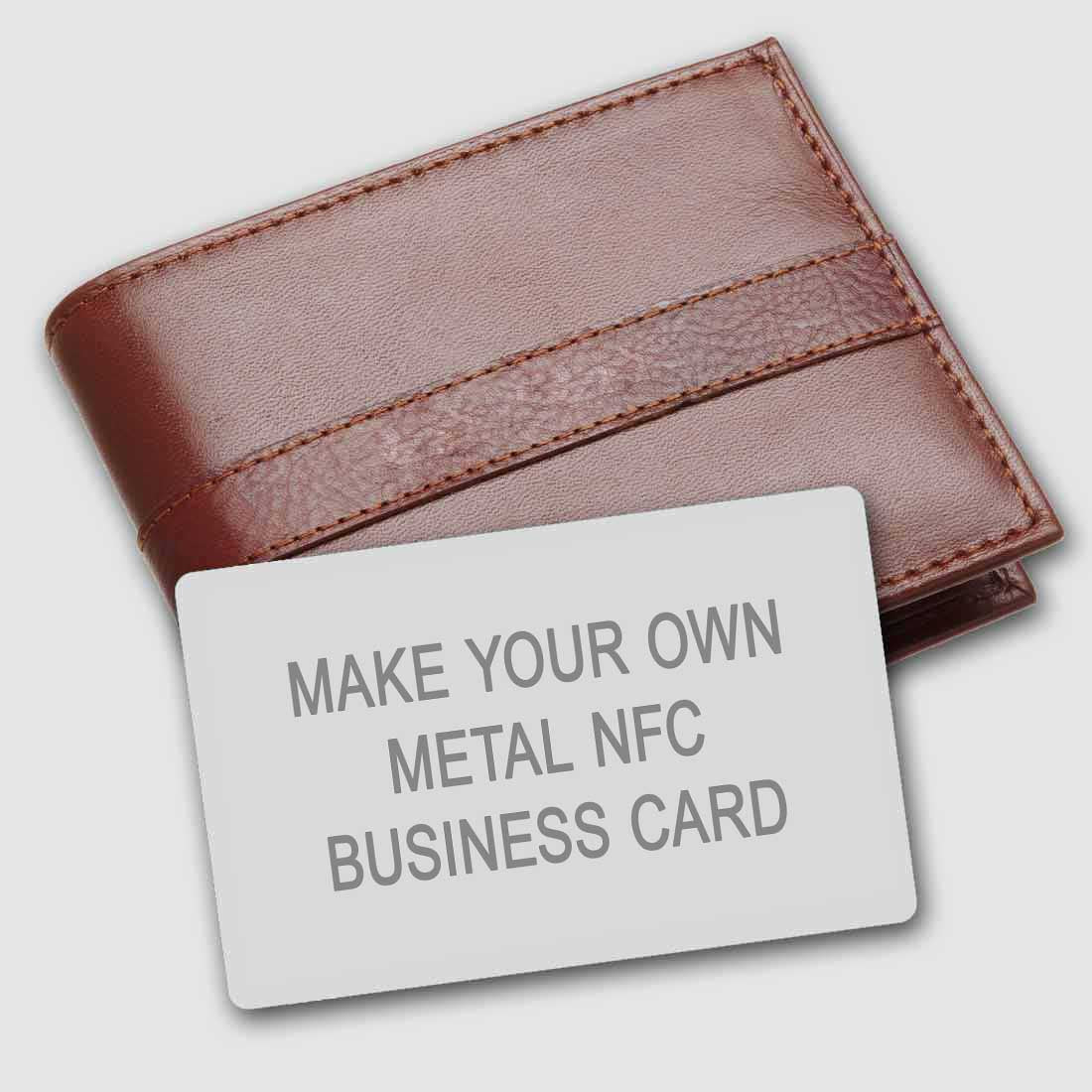 Personalised Business Metal NFC Card - NFC Smart Business Card - Add Images ( For Android Phones Only) - Image 3