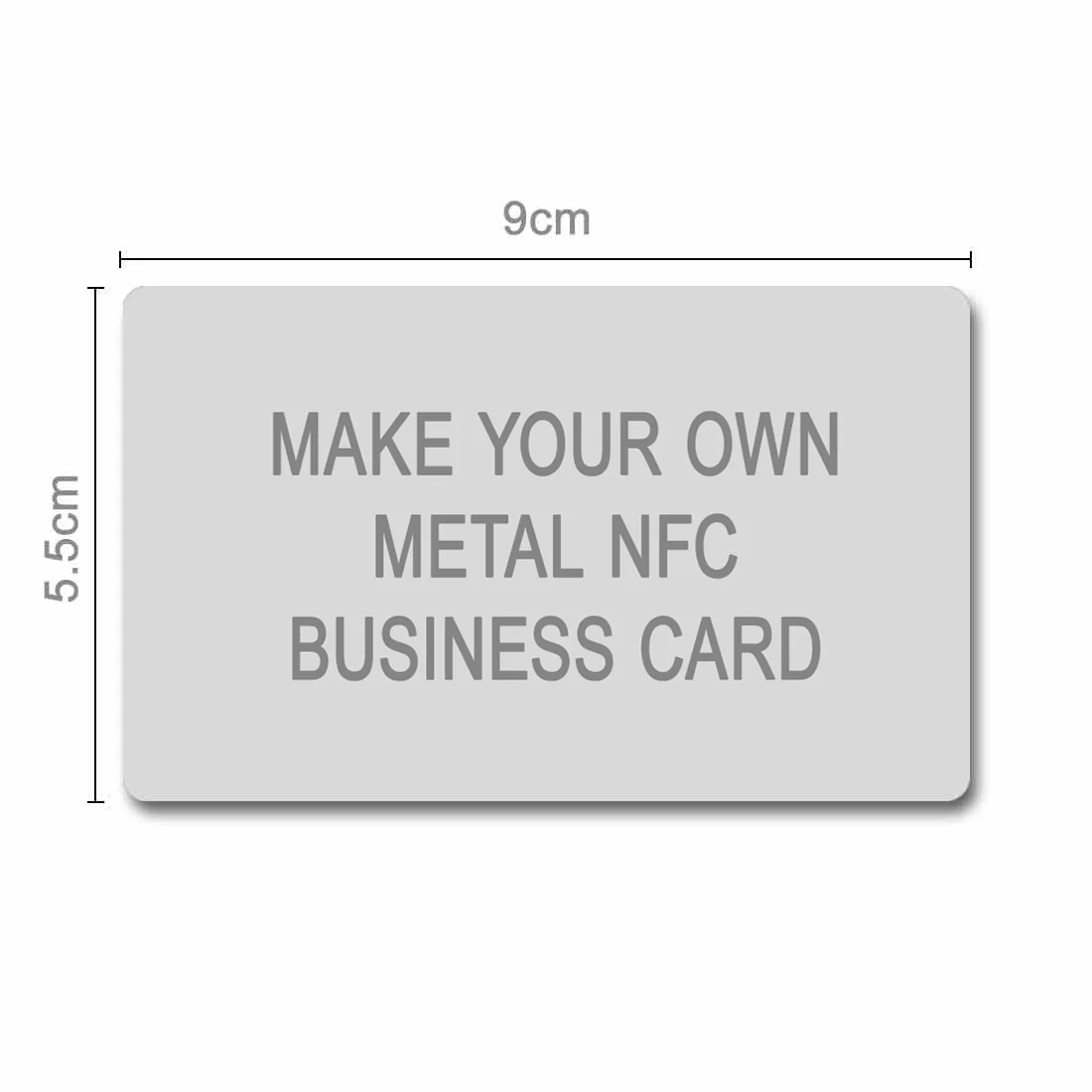 Personalised Business Metal NFC Card - NFC Smart Business Card - Add Images ( For Android Phones Only) - Image 4