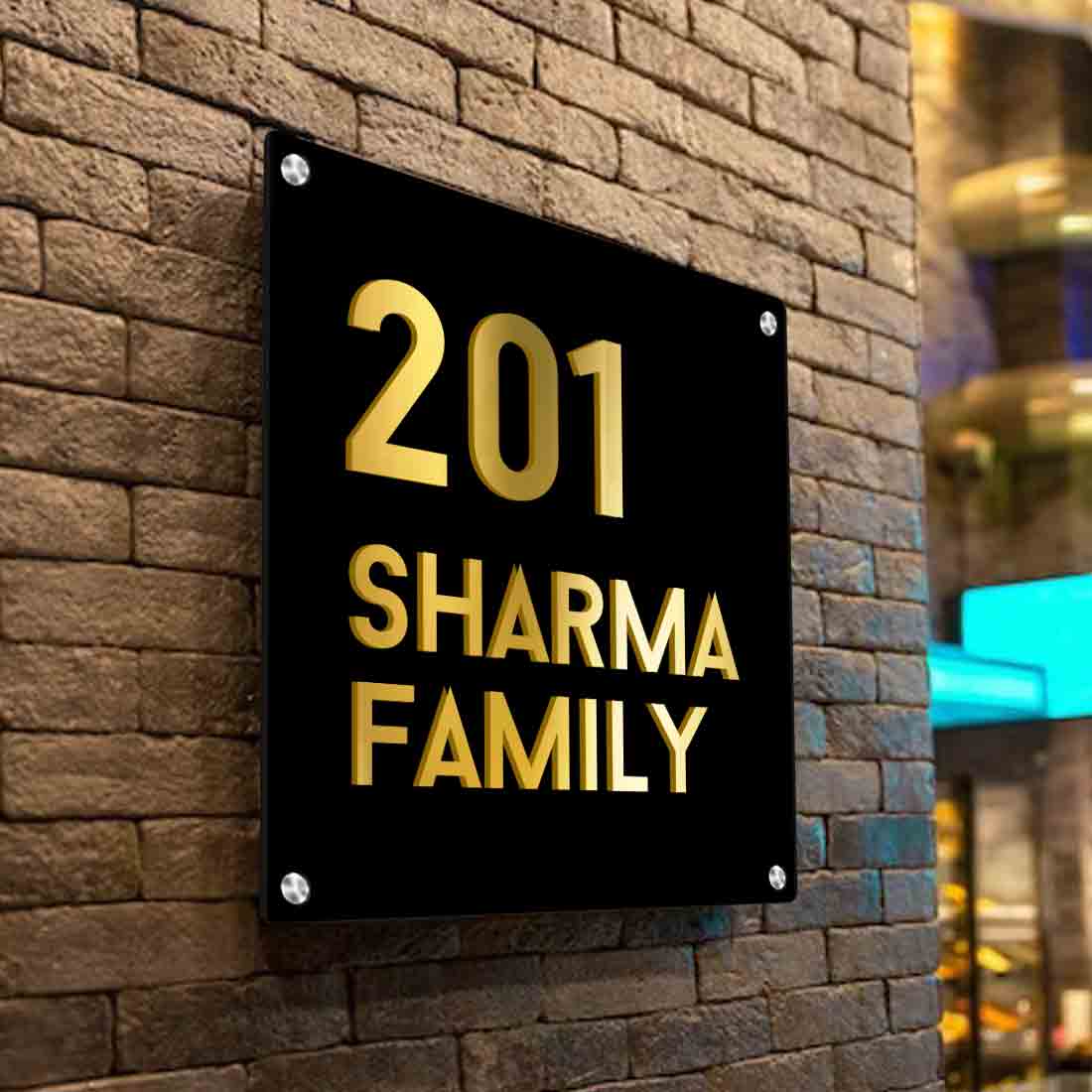 Custom Steel Name Plates for Home Office Flats Entrance - Image 11
