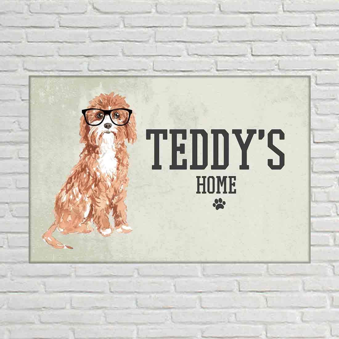 Personalized Dog Door Name Plate -Sweet Terrier - Image 2