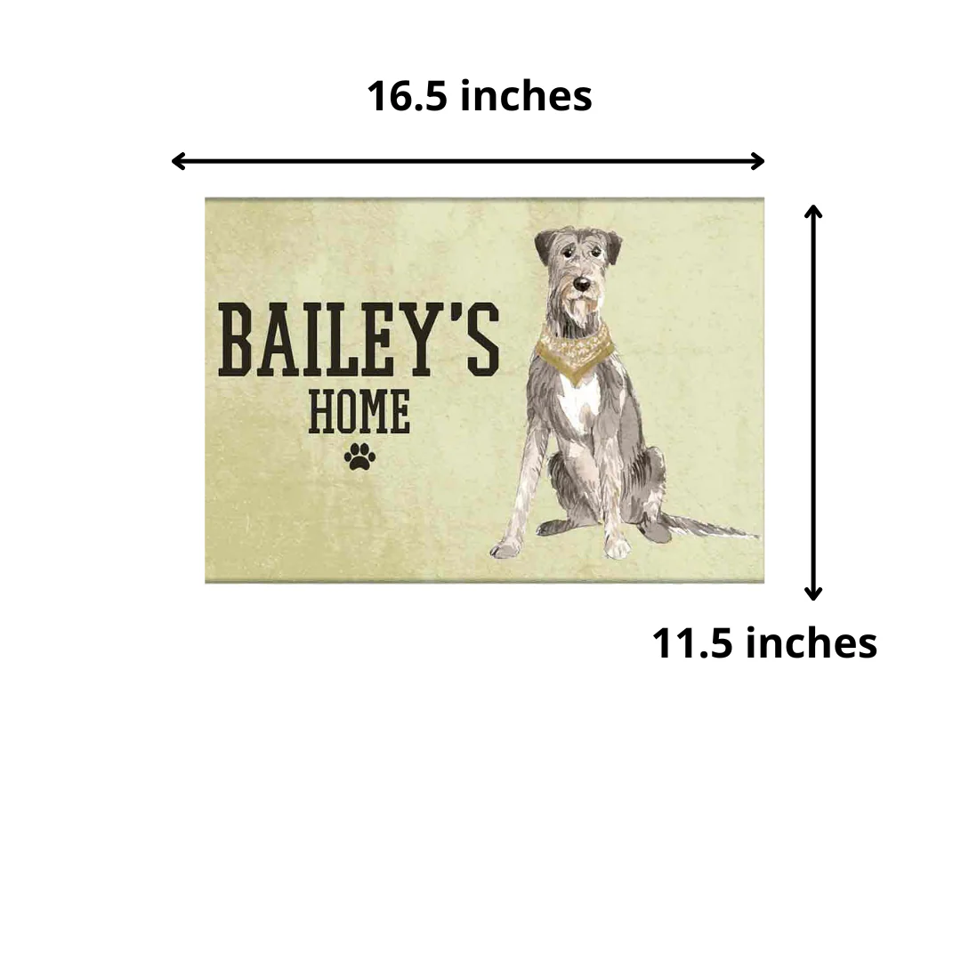 Unique Custom Dog Nameplate -Scruffy Loving Dog - Image 5