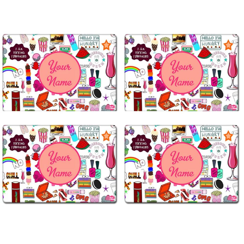 Custom Dinner Placemats for Girl Birthday Return Gift Ideas - Girly - Image 5