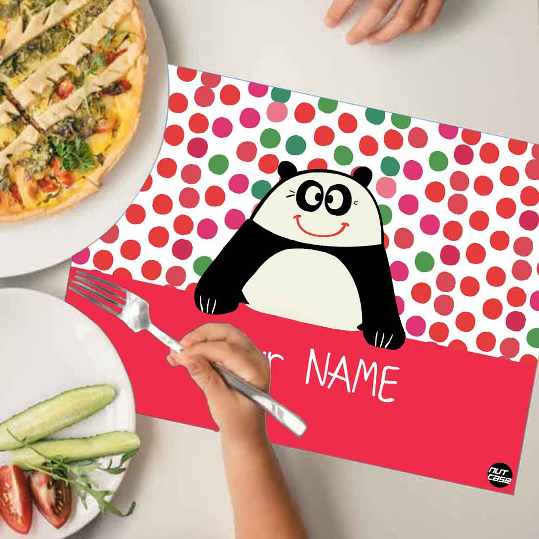 Personalised Table Mats for Return Gifts for 1st Birthday Party - Panda - Image 3
