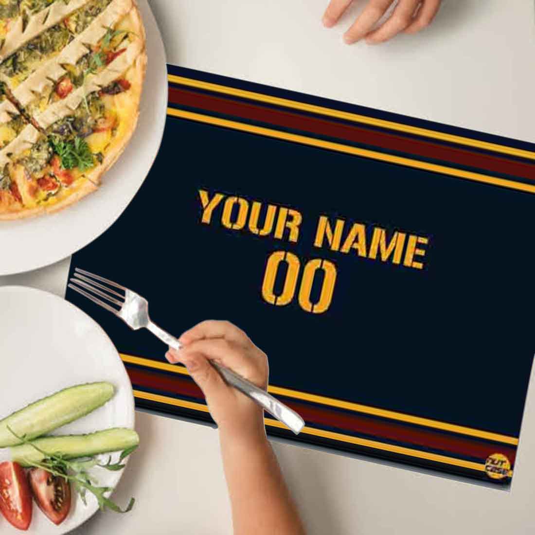 Personalized Fabric Table Mats For Kids - Name Title - Image 3