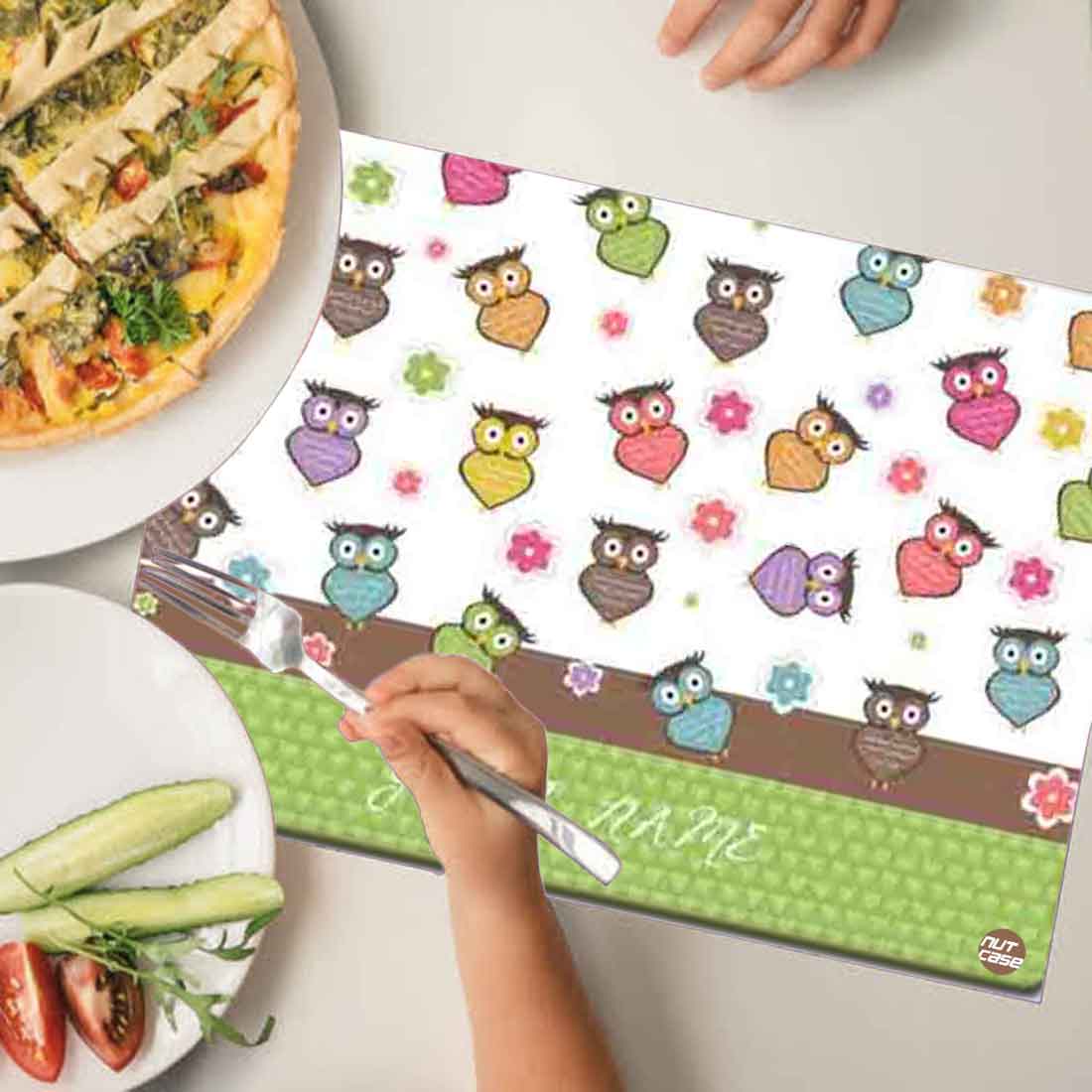 Customized Placemats Unique Return Gift ideas for 1st Birthday Party - Cute Owl - Image 3