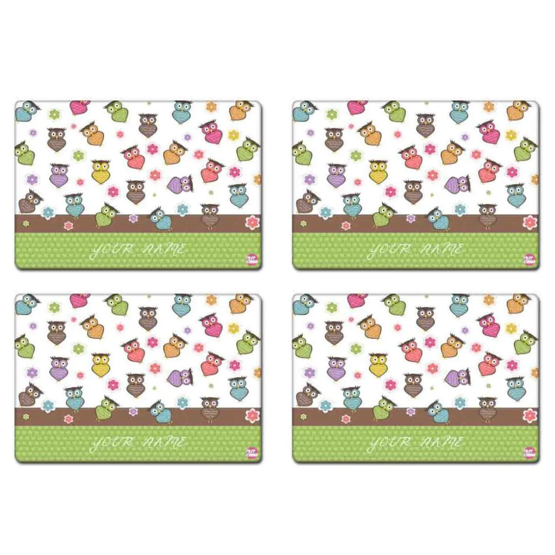 Customized Placemats Unique Return Gift ideas for 1st Birthday Party - Cute Owl - Image 5